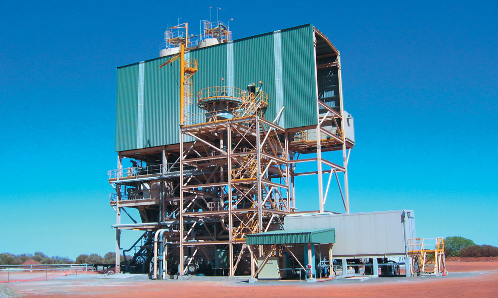 General view of paste treatment plant Plutonic Gold Mine in Australia