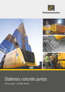BSA Stationary Concrete Pumps Brochure IN
