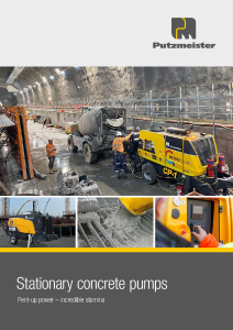 BSA Stationary Concrete Pumps Brochure EN