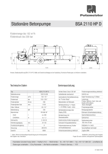 BSA 2110 HP D Typenblatt DE
