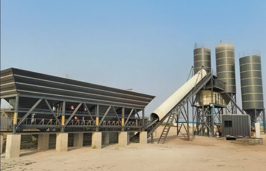 NH 167 Upgrade –&nbsp;Macherla&nbsp;to&nbsp;Dachepalli, Andhra Pradesh&nbsp;Putzmeister batching plant MT 1.0